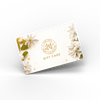 Haetsia digital gift card with floral design and gold logo – elegant clean beauty gift option for haircare lovers
