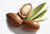 Argan nuts and leaves – natural source of argan oil used in Haetsia haircare for deep hydration and shine